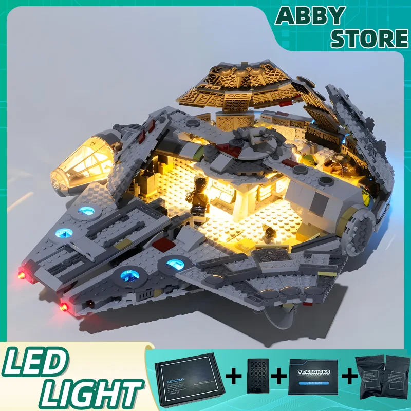 

DIY светодиодный набор для LEGO Star New Edition Millennium War, совместим с Falcon LJ99022 (только Φ, без модели блоков)