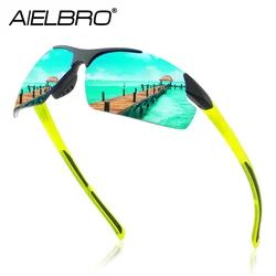 AIELBRO Cycling Glasses Man Cycling Glasses Eyewear Cycling Sunglasses Safety Goggles Bike Equipment  Sunglasses for Men