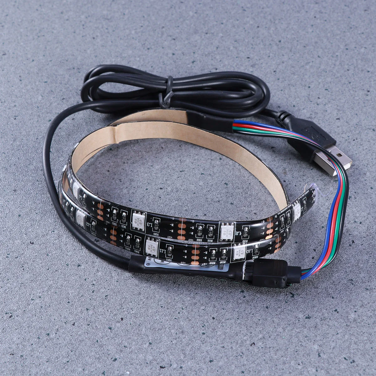 

USB Powered Rgb Waterproof Flexible LED Strip Light 05m 5050 Smd Adhesive for Computer Outdoor Decoration LED Strip Light