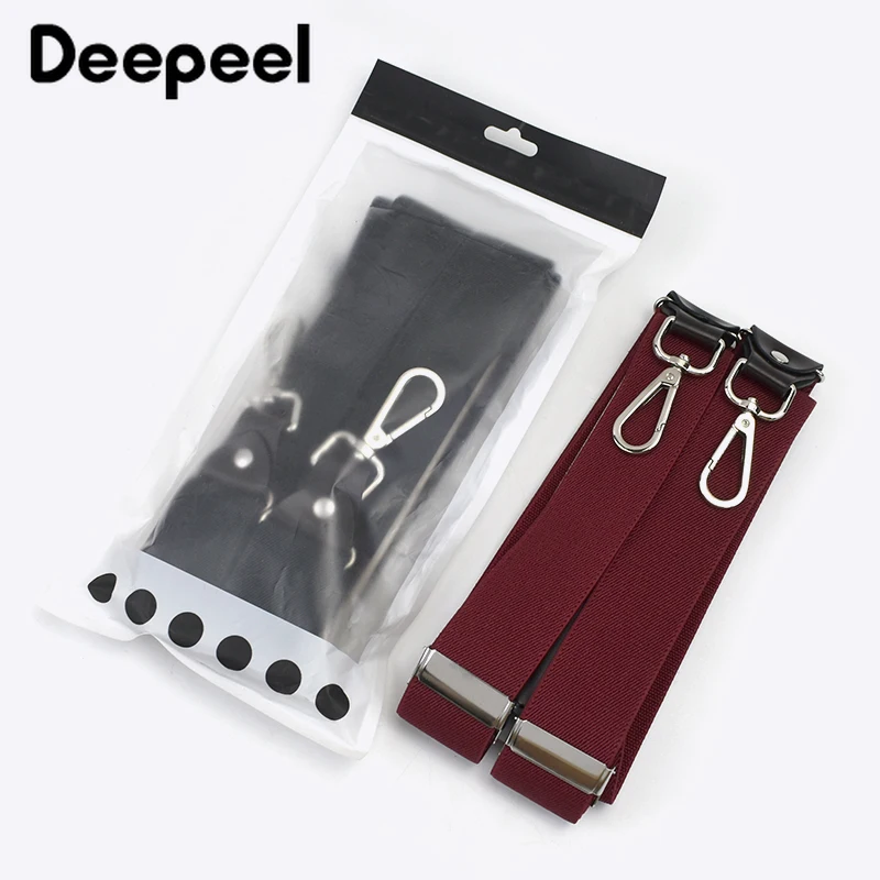 1Pc Deepeel 3.5X120cm Unisex Adulto 3 Clip Gancio Elasticità Bretelle Tipo Y Scatto Fibbia Della Bretella Vestito Pantaloni Cinghia Regolabile