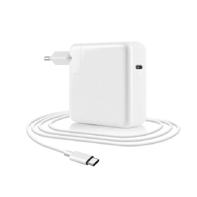 PD USB-C Adaptador de alimentação para notebook, carregador rápido tipo C para MacBook Pro, 12 em, 13 em, 2016-2019, barra de toque, 30W, 61W, 87W