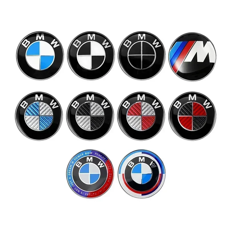 4pcs 68mm Car Wheel Center Cap Logo Hub Badge Rims Cover For BMW E46 E38 E60 E90 E93 F20 F30 X3 X5 Blue White Black Anniversary