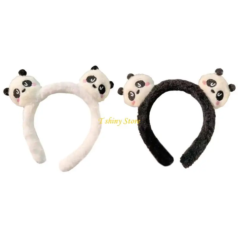 N58F – bandeau élégant en peluche Panda pour filles, nouveauté, accessoire pour cheveux, bandeau confortable adapté à diverses