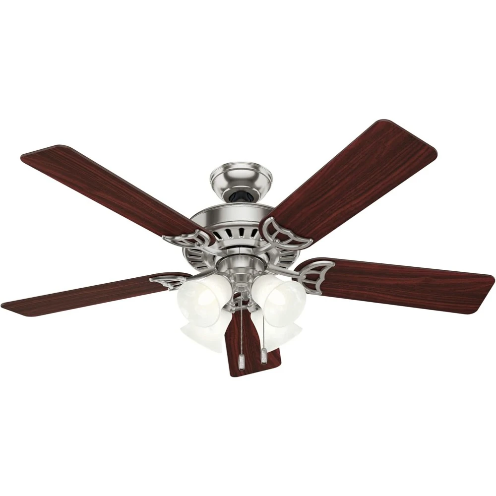 Fan Company Studio Series Indoor Ceiling Fan with LED Lights and Pull Chain Control 	52