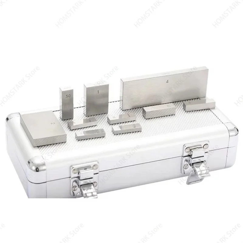 32Pcs Alloy Steel Gauge Block Set Precision Calibration Measuring Blocks for Industrial Measuring Instrument Calibration