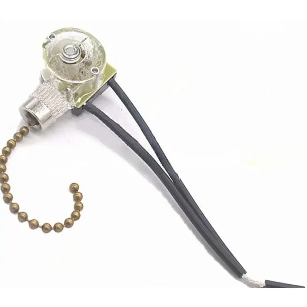 1PCS Zipper Pull Chain Ceiling Fan Light Switch ZE-119 ZE-119S For Hunter Harbor Breeze Hampton Bay