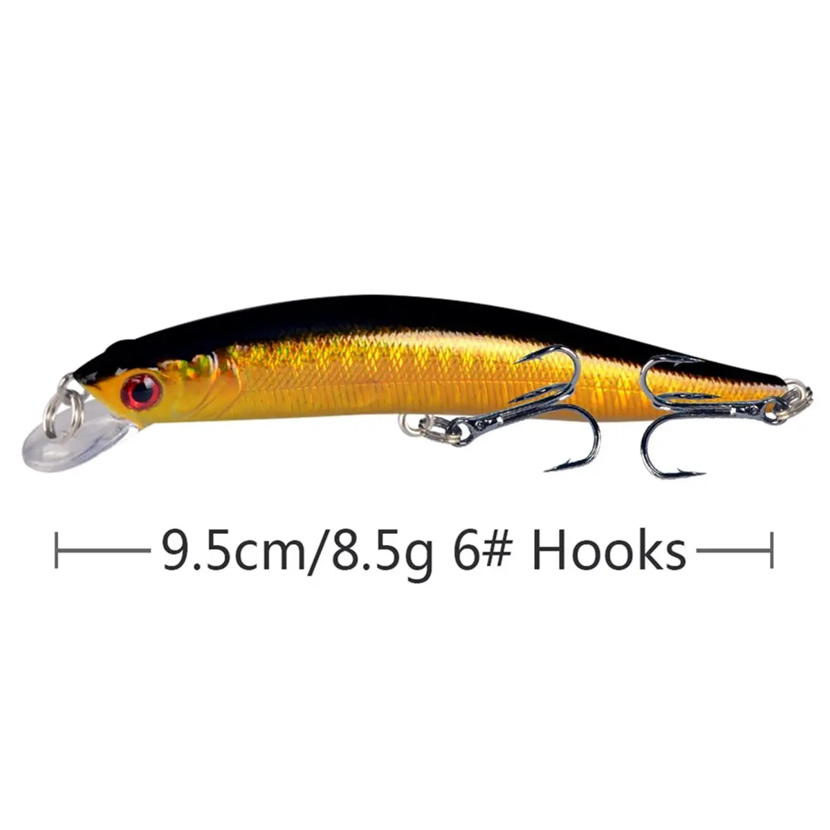 salego Versatile Sea Fishing Lures Set, Swimbait with Adjustable Diving Depth Treble Hooks for Freshwater and Saltwater