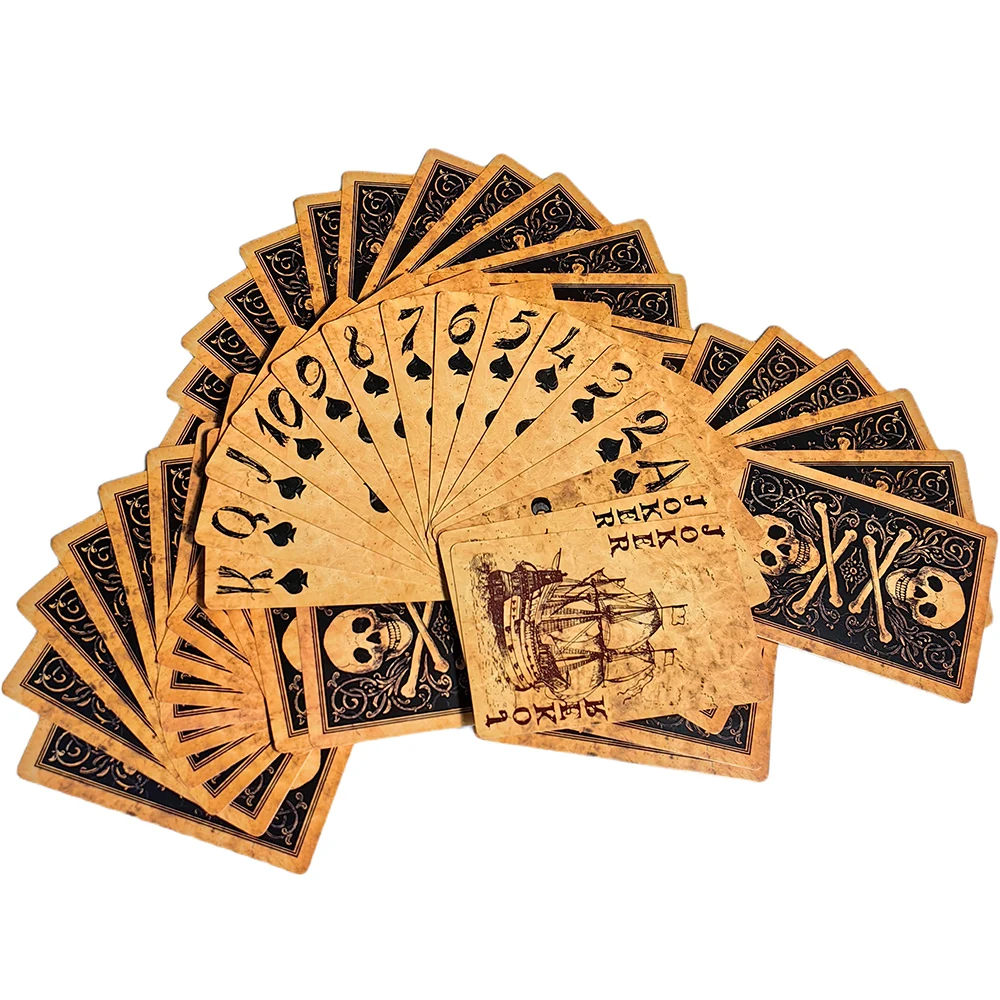 

60x90mm Vintage Pirate Ship Playing Cards Pirates of the Caribbean Series Playing Cards Entertainment Cards for Party Games