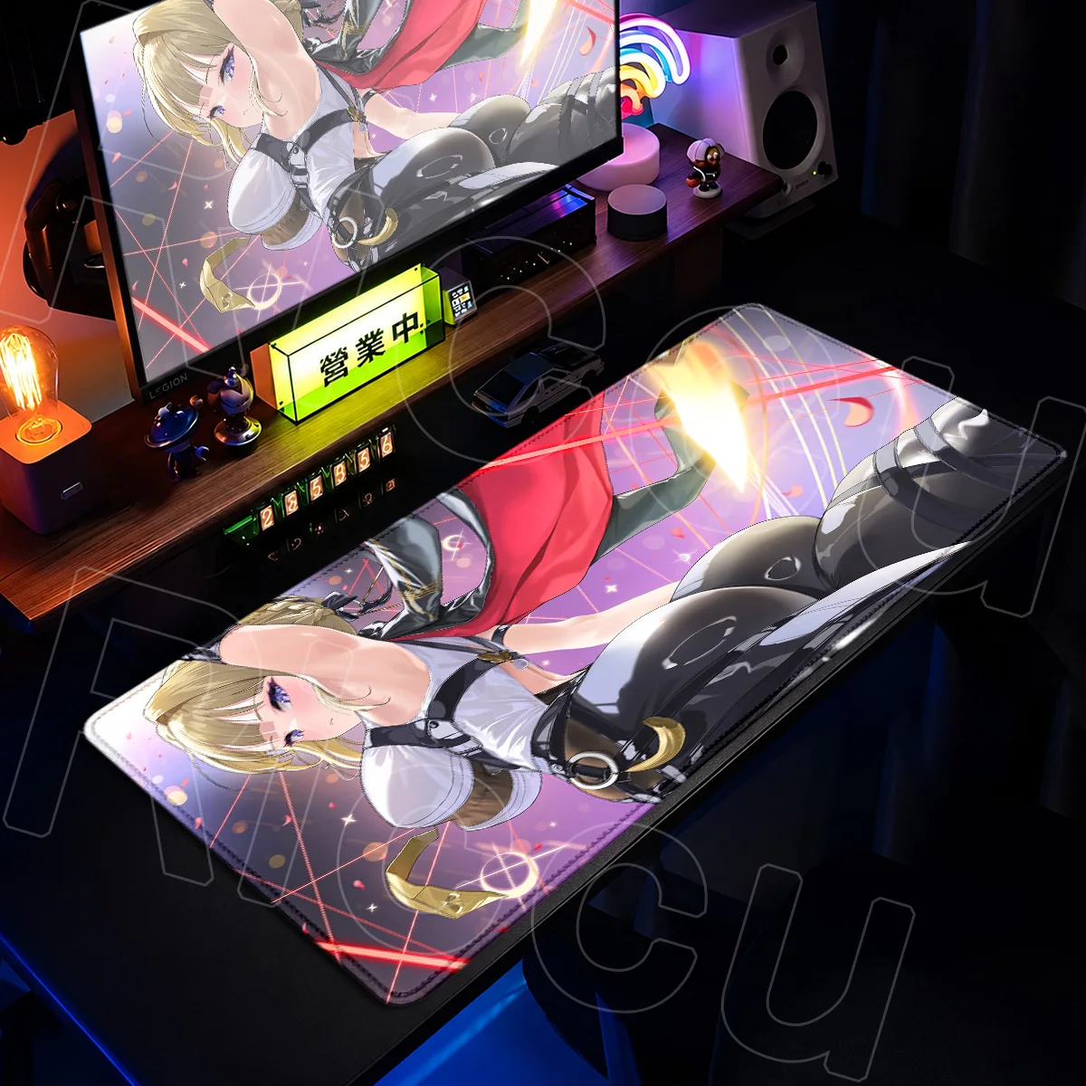 Zenless Zone Zero Evelyn Chevalier Niedliches Mädchen Mauspad 900x400mm Notebook-Tastaturmatte Große Computer-Anime-Bürotischunterlage – Detail 5