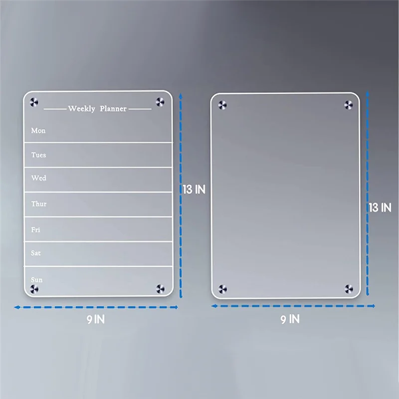 Upgraded Magnetic Acrylic Board For The Refrigerator Daily Weekly Monthly Planner Marker Board Dry Erase Calendar Memo Board