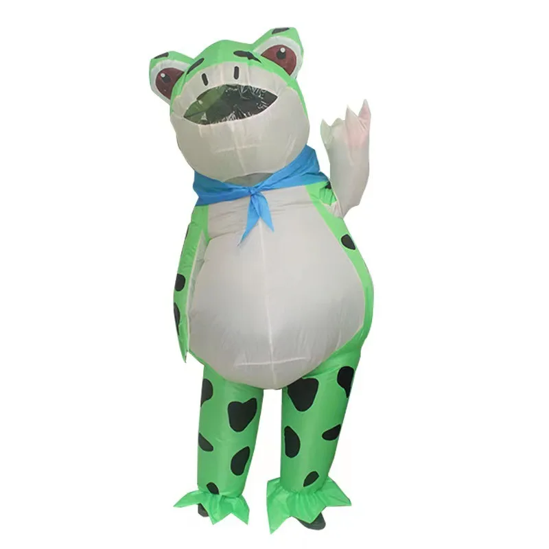 Stereoscopic Funny Frog Inflatable Suit Adult Rideable Set Netflix Inflatable Costume Cosplay Party Props