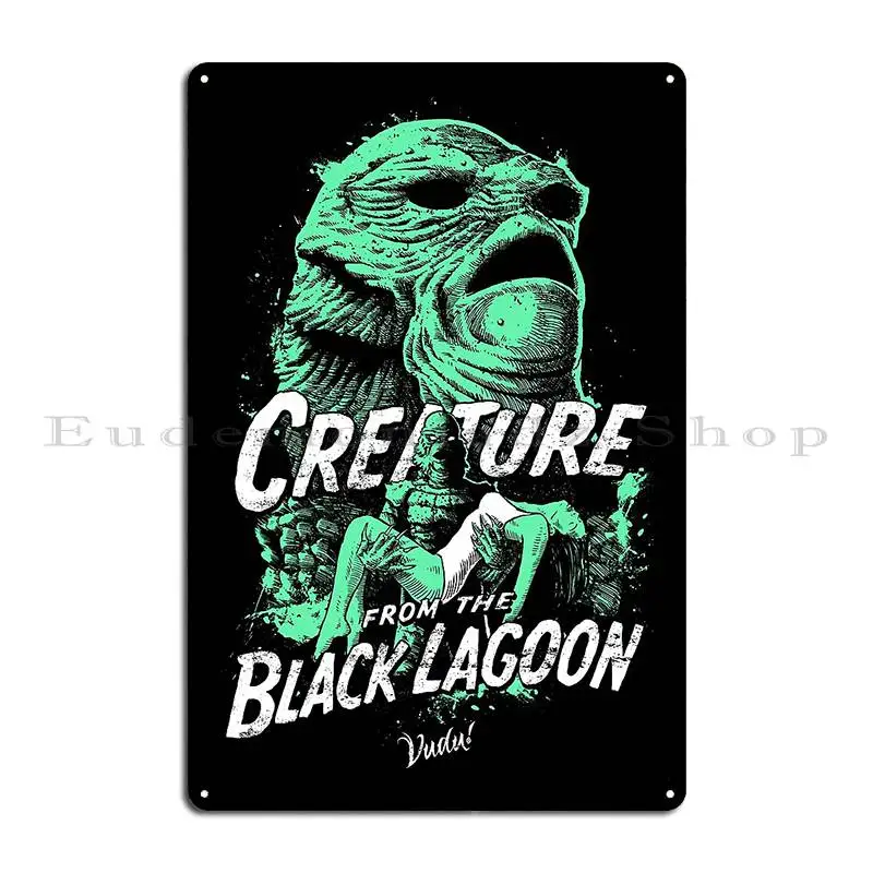 Creature From The Black Lagoon Metal Sign Funny Designing Mural Classic Living Room Tin Sign Poster