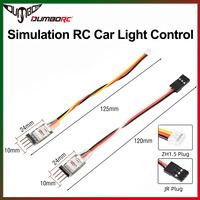 DUMBORC 3CH LED Lamp Light Controller Switch Panel System Turn on/off  XH1.5/JR Plug for RC Mini Car Fixed-wing Aircraft Parts