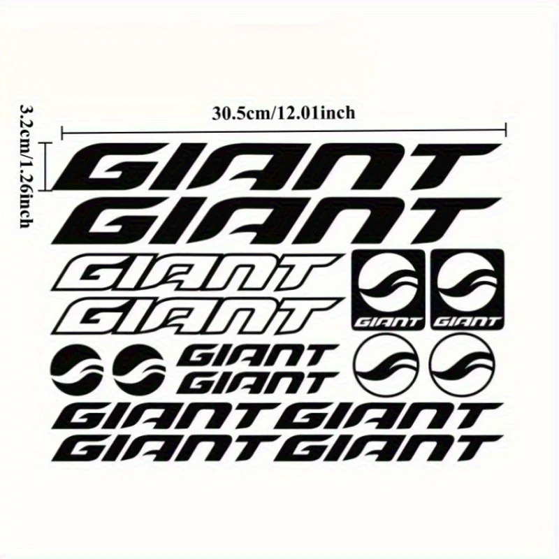 

1 комплект, набор автомобильных наклеек «гигантский логотип», тематическая наклейка на кузов/окно автомобиля, добавьте жирную атмосферу к вашему автомобилю