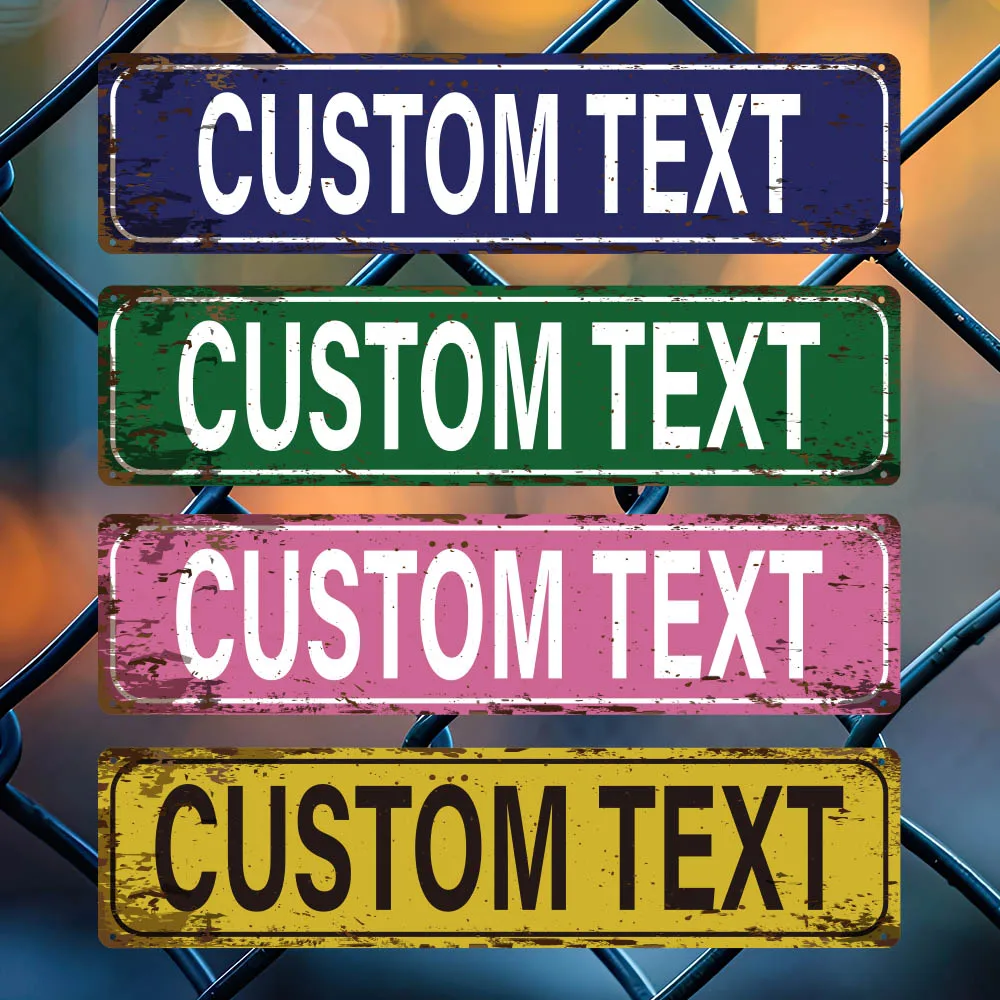 1 Custom Road Sign Deep Corrosion Engraving Process Personalized Exclusive Pattern Customization Ideal Personalized Room Gift