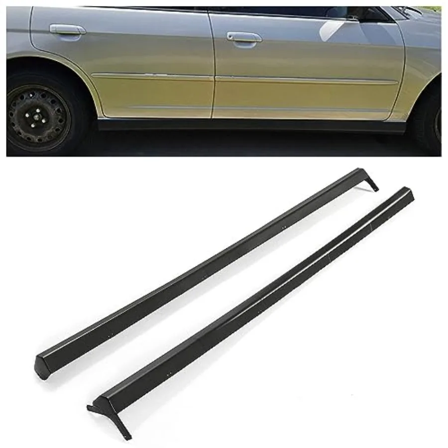 

Комплект боковых накладок на пороги (пара) для Honda Civic 2001-2005, 2/4-дверные купе/седаны, защита порогов, расширители R