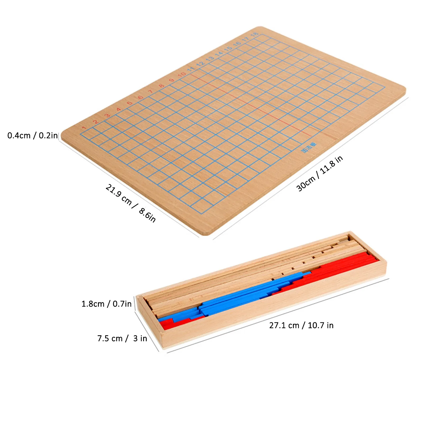 Wooden Numerical Addition and Subtraction Board Mathematics Toys Children Educational Toy
