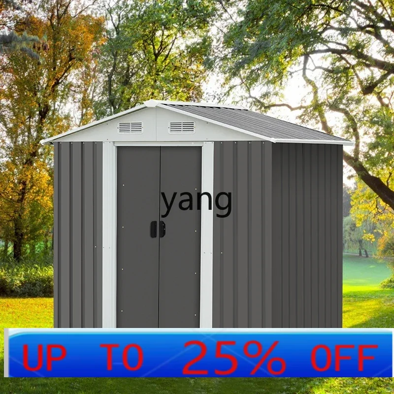 

LHH outdoor tool room courtyard outdoor garden simple yard utility room storage room mobile activity iron sheet