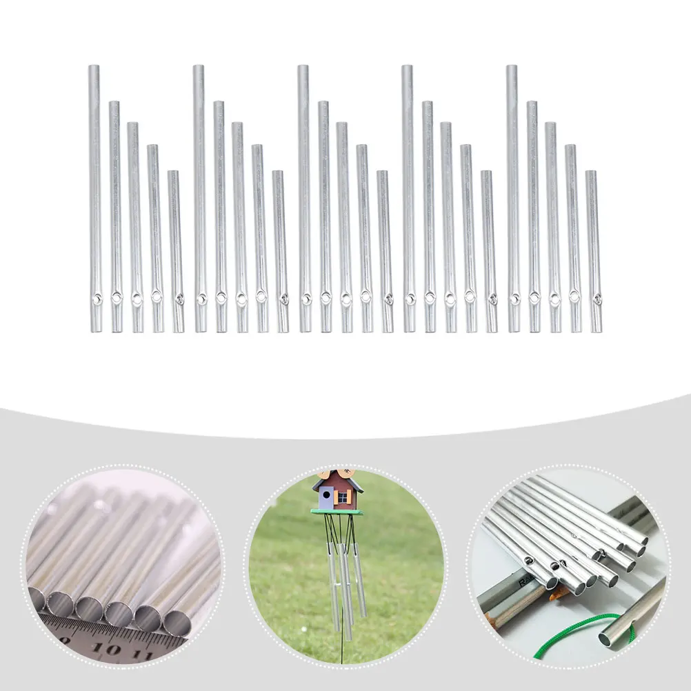 

15 PCS Pipe Aluminum Tube DIY Material Music Decor Wind Chime Empty Tubes Child Tone