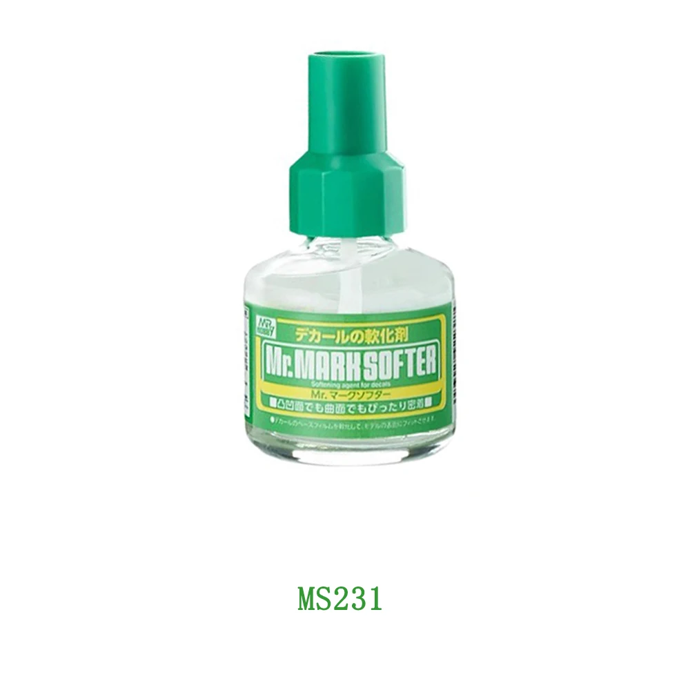 미스터 마크 데칼 부드러운 그물 40ml 병 DIY 군사 탱크 선박 비행기 모델 수공예품 건담 색칠 빌딩 도구