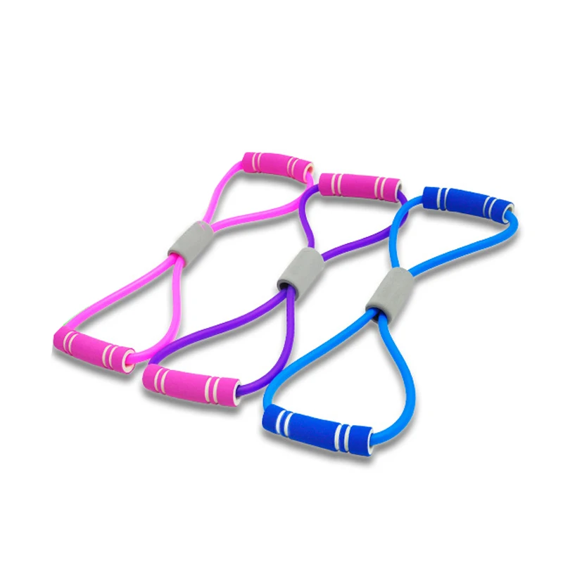 Top!-8-Shaped Rally Yoga Gel Fitness Resistance 8 Word Chest Dilator Rope Exercise Muscle Fitness Rubber Elastic Band Exercise