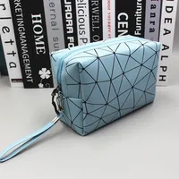 Diamond PU Makeup Bag Women Cosmetics Storage Bags Travel Toilets Storing Pocket Toiletries Organizer