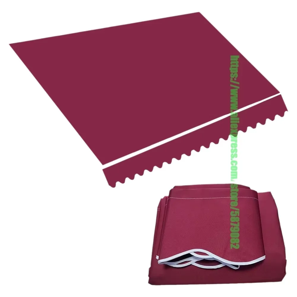 2026 Red Wine Telescopic Canopy Awnings Outdoor Sunshade Sails Foldable Rainproof Anti-UV Garden Shop Lunchroom Sunshade