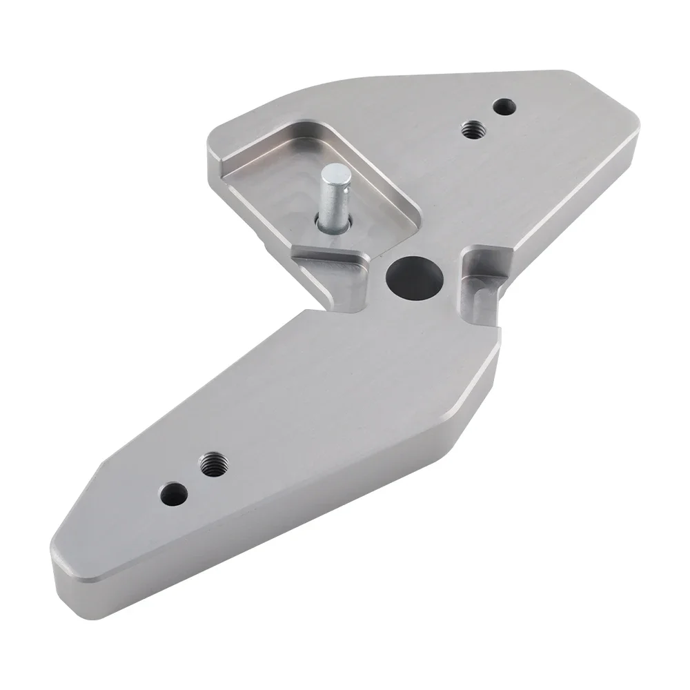 

Silver Short Throw Shifter Transmission Plate Bracket Car Modification Upgrade Billet Steel For 15-21 Subaru WRX / STI