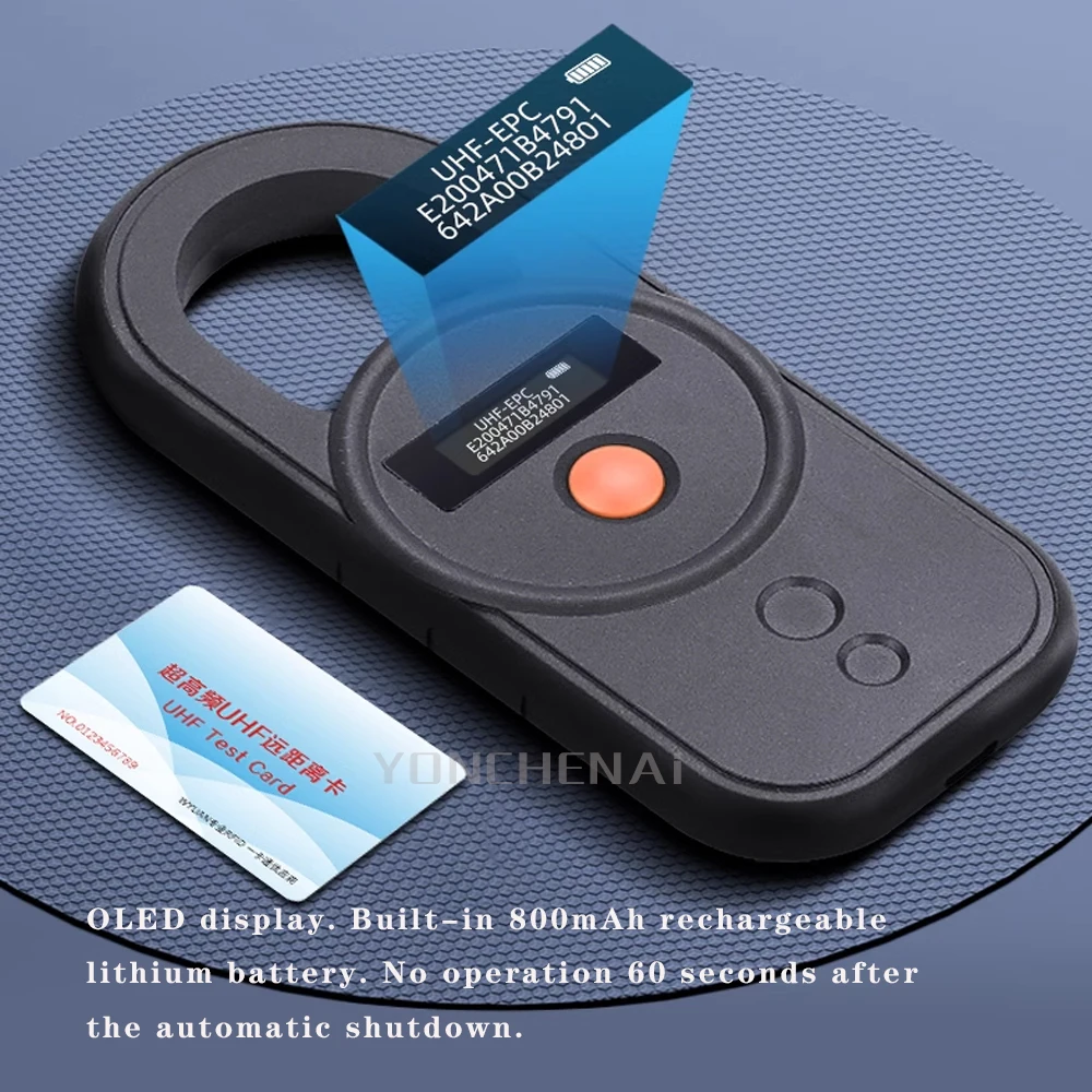 2.4G wireless UHF RFID Keyboard Emulator USB Or BT Rfid Card Scanner UHF RFID Reader Free Demo