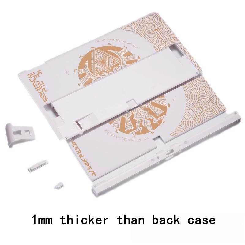 Replacement Bottom Case For Nintend Switch Oled Console With Back Stand For NS Oled Gaming Theme Protective Shell Cover White