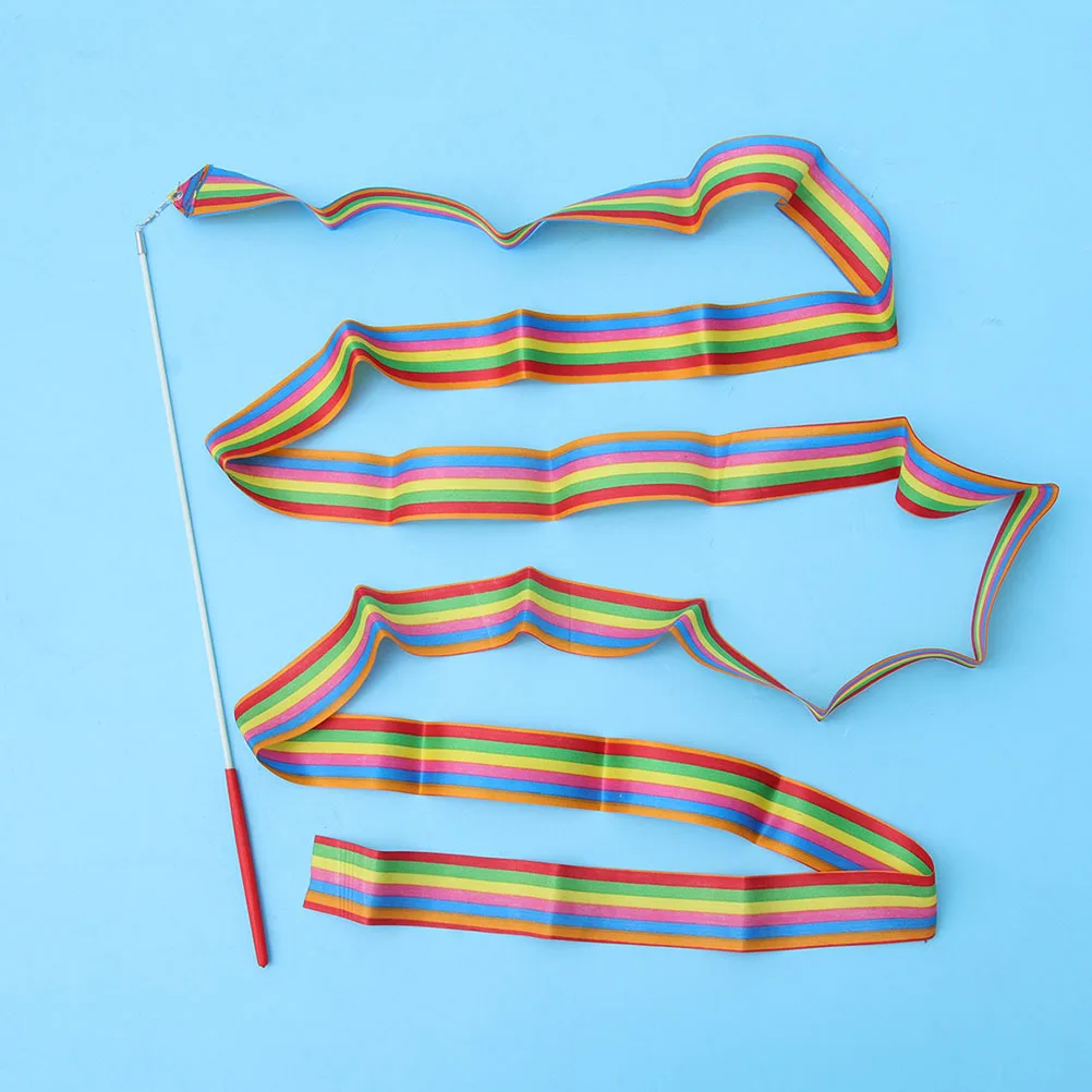 

12pcs Colorful Ribbons Art Gymnastic Dance Streamers For Gym Training Fitness Development Portable Lightweight Safe Bright