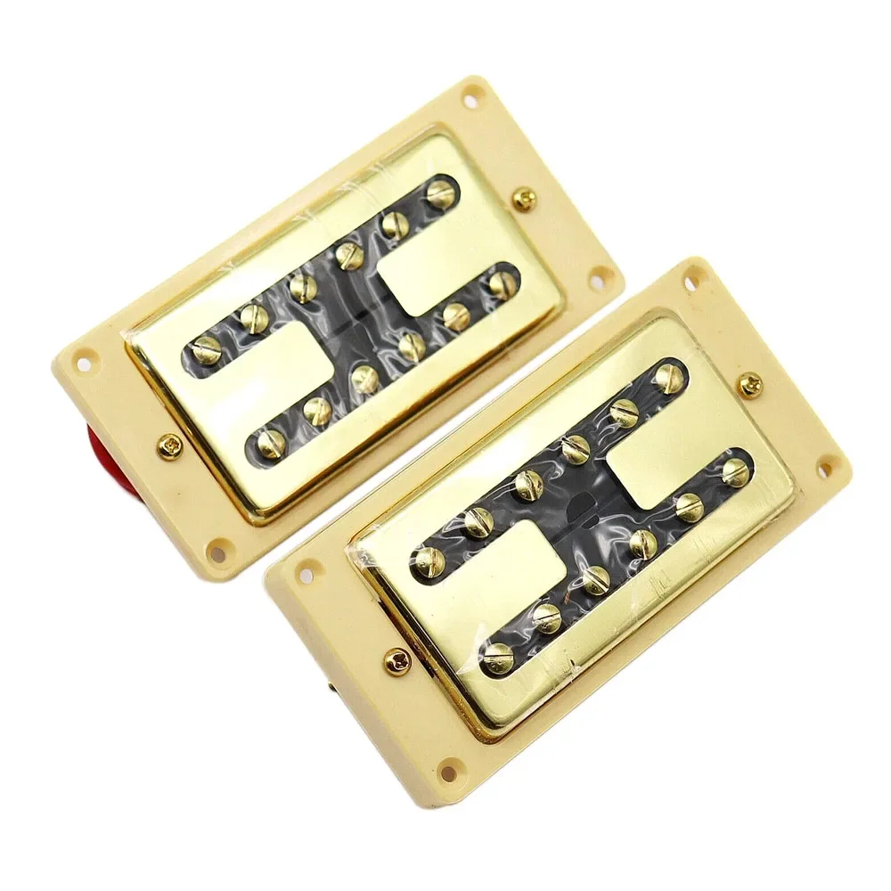 

Guitar Neck&Bridge Humbucker Pickup w/H-Type Chrome Cover for LP Les Paul Guitar