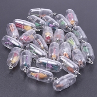 10/20/30/50pcs/Lot Transparent Capsule Character Bulk Charms For Jewelry Making Supplies Resin Materials To Make Earring Finding