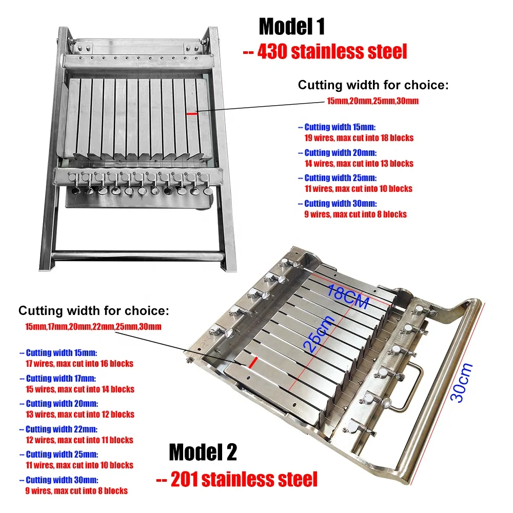 

2025 for Handmade Soap Cheeze Cake Bread Solid Stainless Steel Multi Wires Manual bar Soap Cutting Machine Cutter