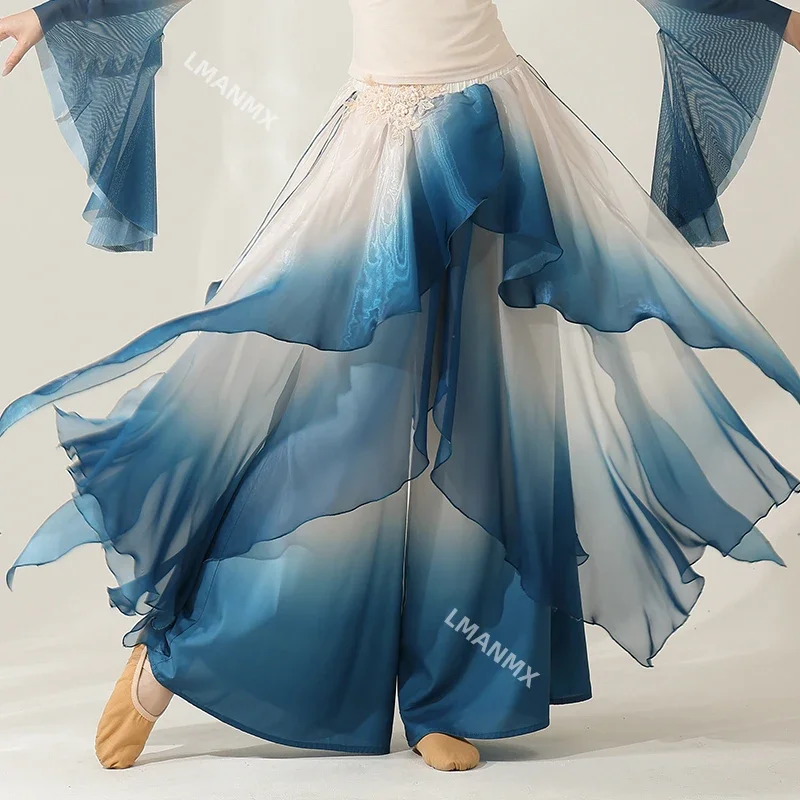 2025que, vêtements en fil nickel é, pantalons légers, vêtements d'exercice, danse classique chinoise, nouveau