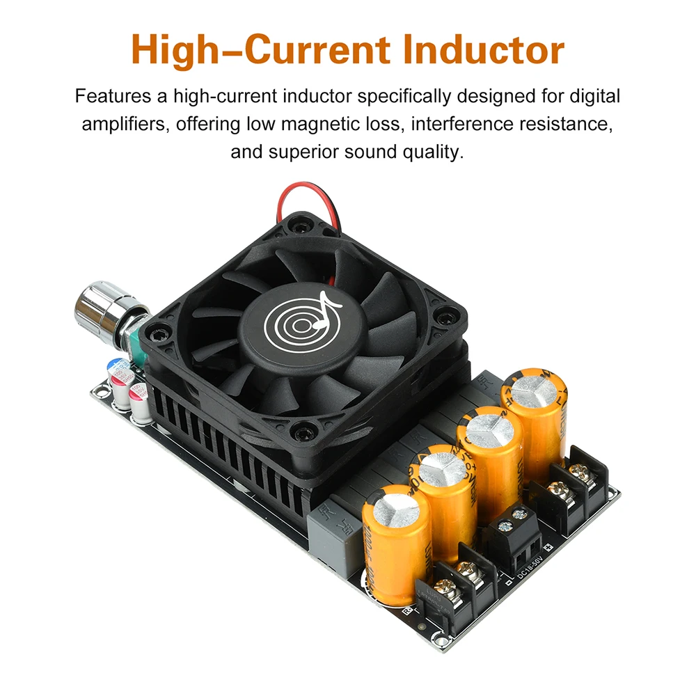 DC 18-50V ZK-3002 2G Zweite Generation Verbesserte Reine Endstufen-Verstärkerplatine 600W Zweikanal-Mono-Verstärker TPA3255-Chip – Detail 6