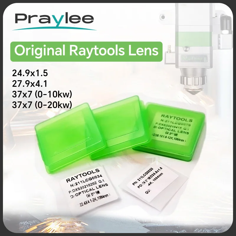 Original Raytools Protective Windows Laser Optical Protective Lens 27.9x4.1 for Raytools Fiber Laser Head BT240S BM109 BM114S