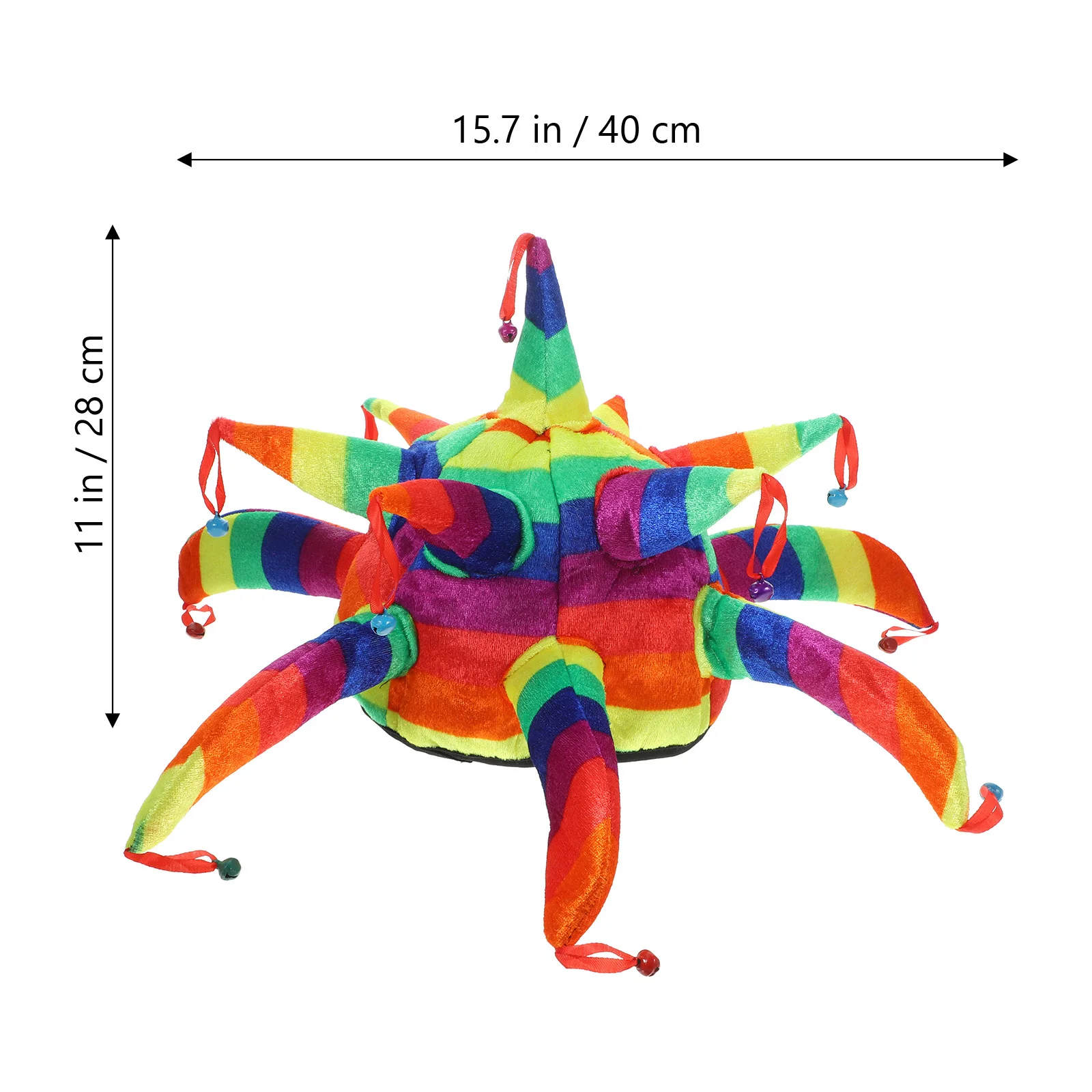 หมวกตัวตลกทรงหลายเหลี่ยม หมวกคอสเพลย์สำหรับผู้ใหญ่ อุปกรณ์เสริมสำหรับงานปาร์ตี้ ฮาโลวีน คาร์นิวัล มาร์ดิกราส์