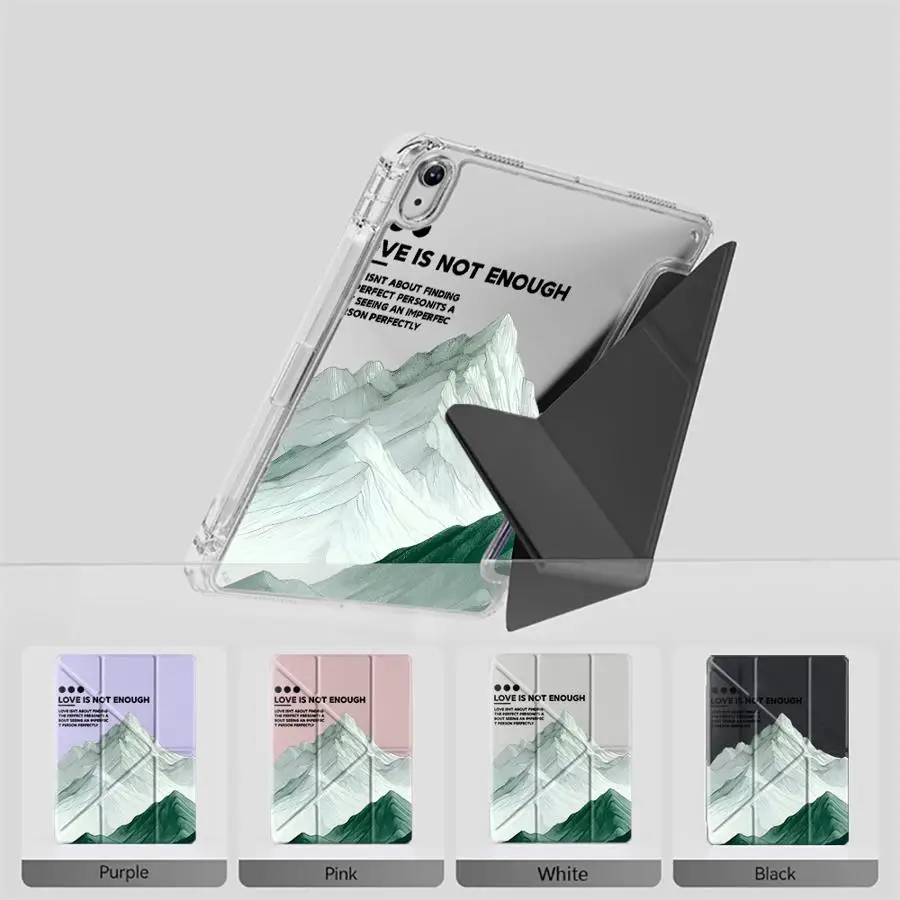 

Mount Fuji Tablet Case For iPad Air 4 5 M3 M2 1 2 M4 11inch Pro 2025 Mini 6 7 Pro 11th 10th 9th 8th 7th 12.9inch Y-Fold Holder