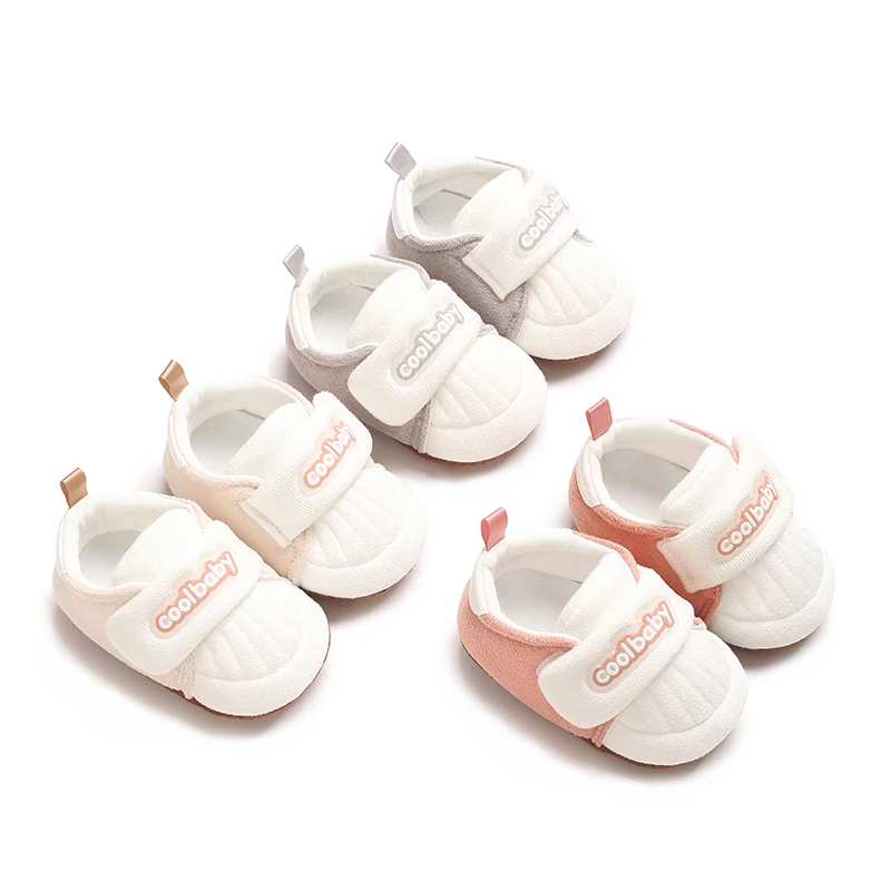 

0-18M Comfort Cotton Color block Winter Baby Girl Boots Cotton Soft-Sole Non-Slip Warm Toddler First Walkers Infant Crib Shoes