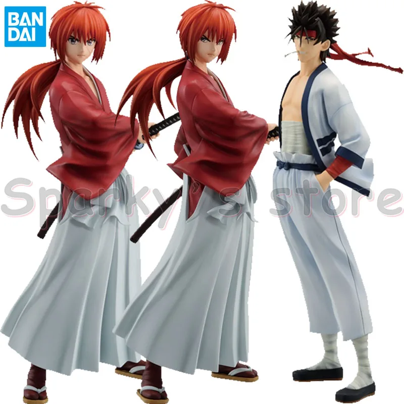 Bandai Original Ichiban KUJI MASTERLISE Rurouni Kenshin Anime Figure Himura Kenshin Action Figure Toys For Boys Girls Kids Gifts