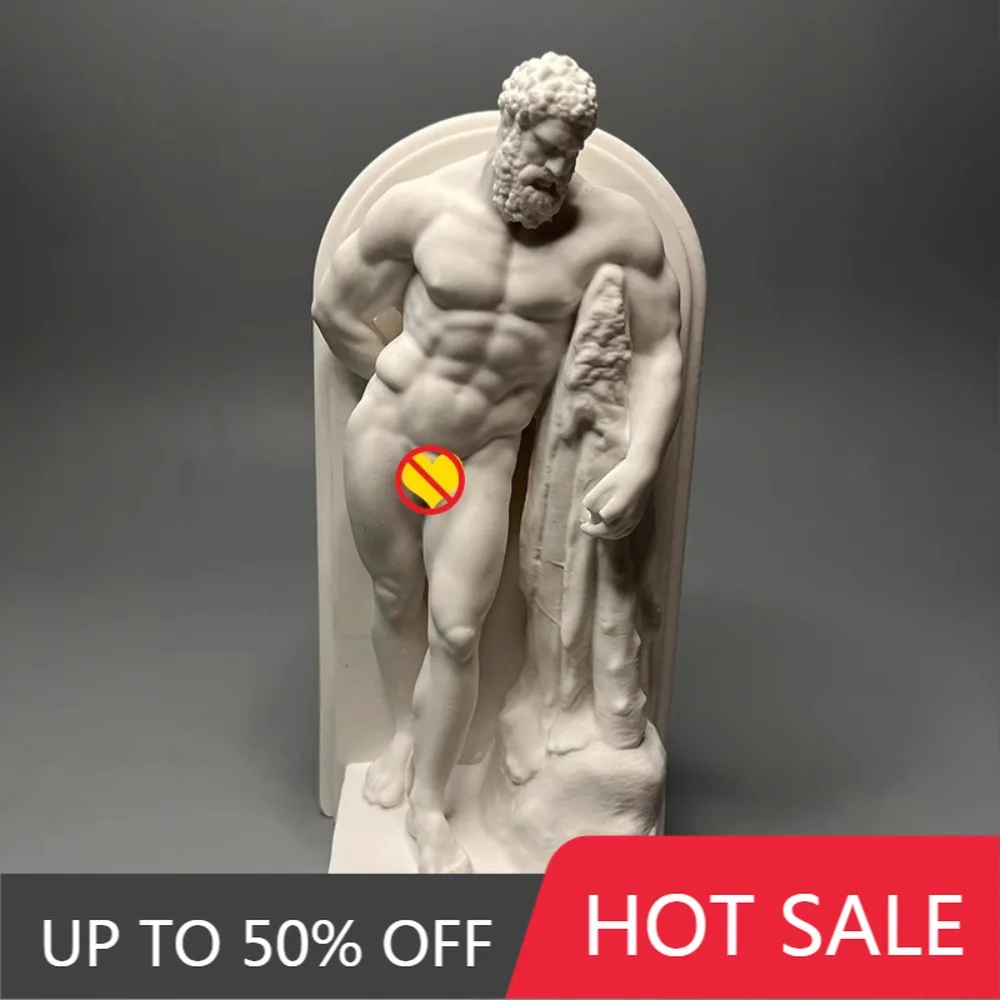 Statue Of Hercules Creative Figures Plaster Statue Desk Decoration Artwork Ornaments Characters Sculpture Art Aesthetic Decor