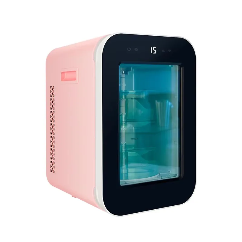 18L Electric Thermoelectric Mini Fridge Portable Mini Fridge For Home With Glass Door