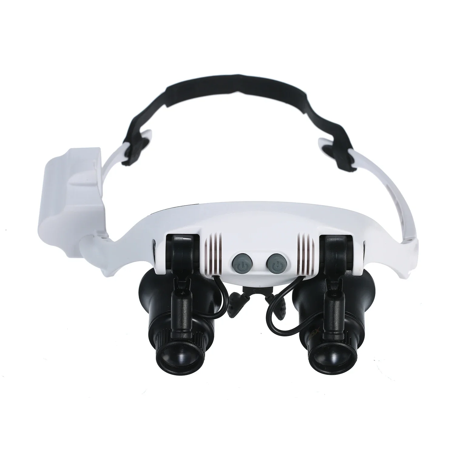 Glasses Magnifier With 2 LED Lights 6 Replaceable Lenses 6X 8X 10X 15X 20X 25X Magnifying Glass Illuminated Magnifier Loupe