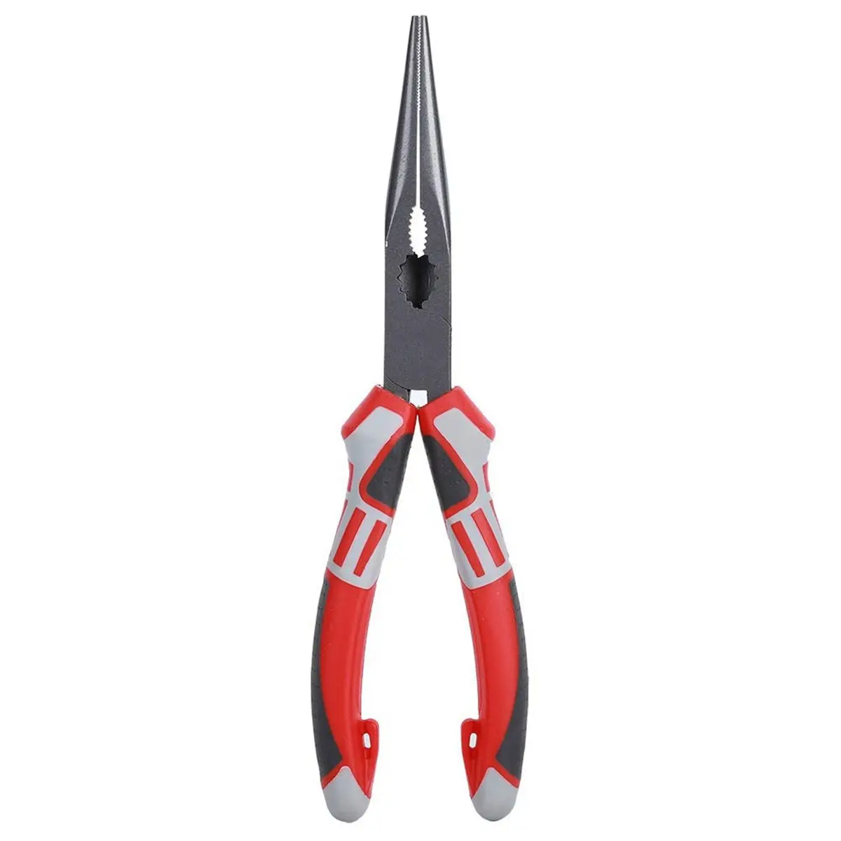 Multi Purpose Nose Pliers with Wire Cutter, 200mm Chrome Steel Long Nose Pliers for Electricians