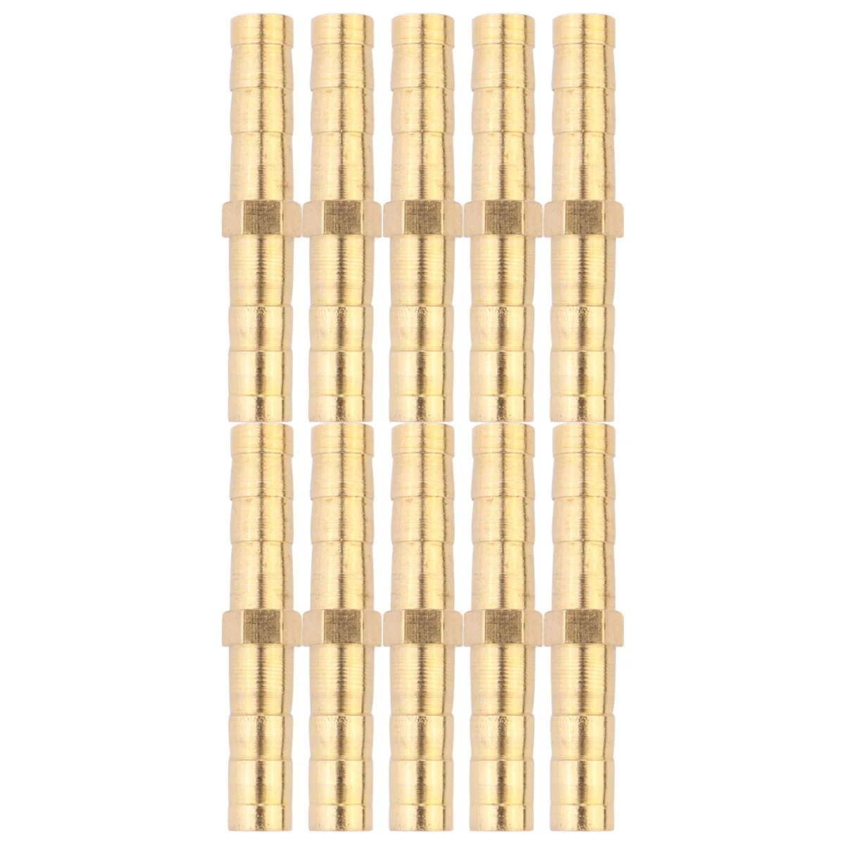 

10 Pcs Copper Pagoda Joint Brass Barb Fitting Straight Gas Connector Air Golden Barbed Tube Adapter