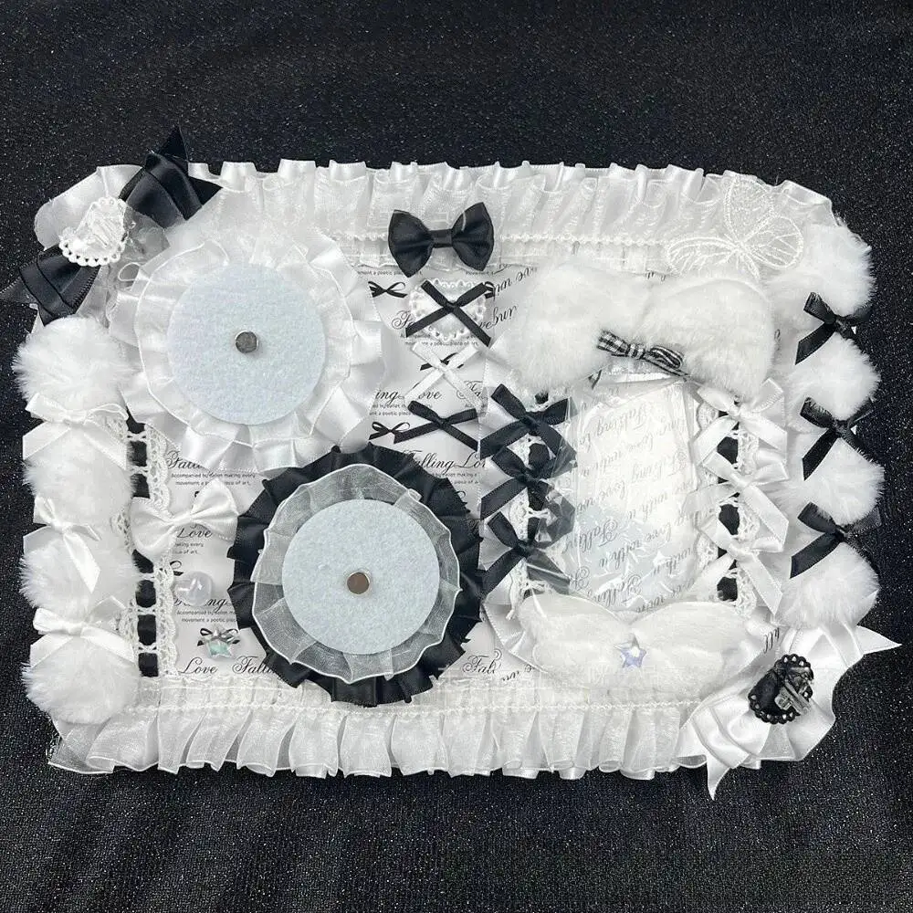 Neues Ita Bag Anime Abzeichenhalter-Set: Süßer Band- und Spitzen-Pin-Organizer, Itabag Dekorative Einlegeplatte, Zubehör für Abzeichen-Display-Board – Detail 7