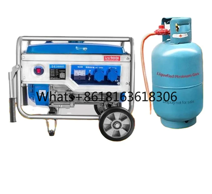 

Hot sale 10KW Gas lpg Gasoline Portable Electric Generator