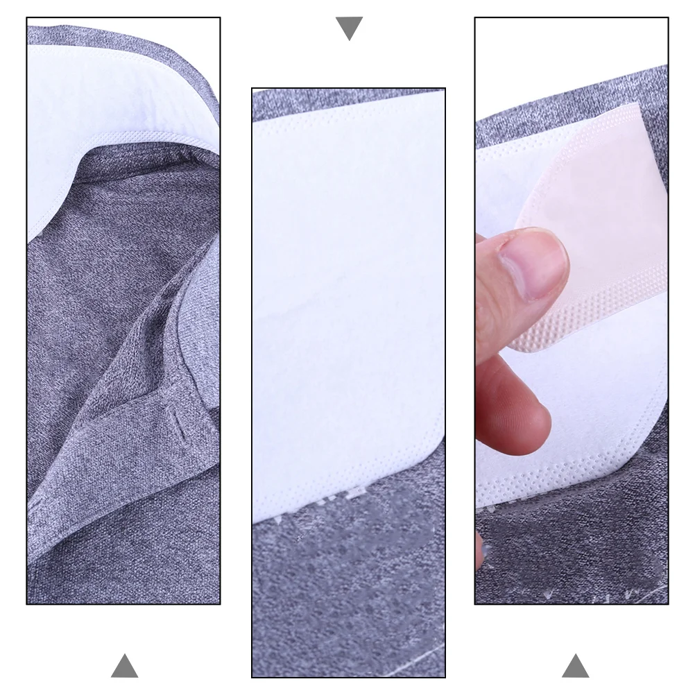 20 Pcs Boat Collar Stickers Hat Pads Shirt Guard Sweat Neck Liner Shape Self-Adhesive Protector Non-woven Fabric