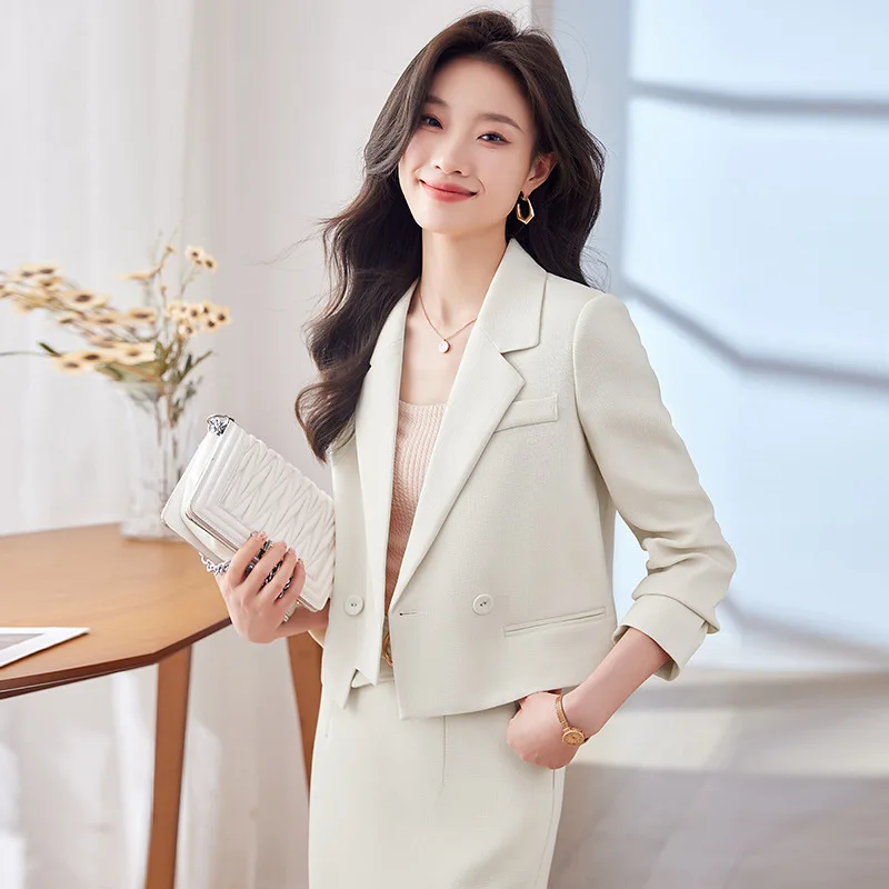 Short Suit Suit Skirt Women's Spring New Temperament Goddess Style Commuter Two-Piece Suit This Year Popular Beautiful Suit Skir